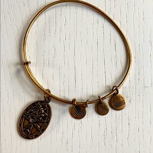 Gold Alex and Ani Friend Bracelet